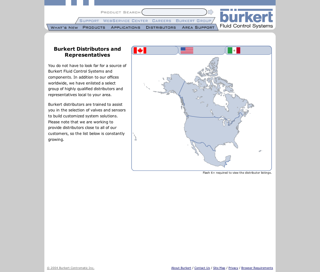 Burkert-USA.com Distributors Section